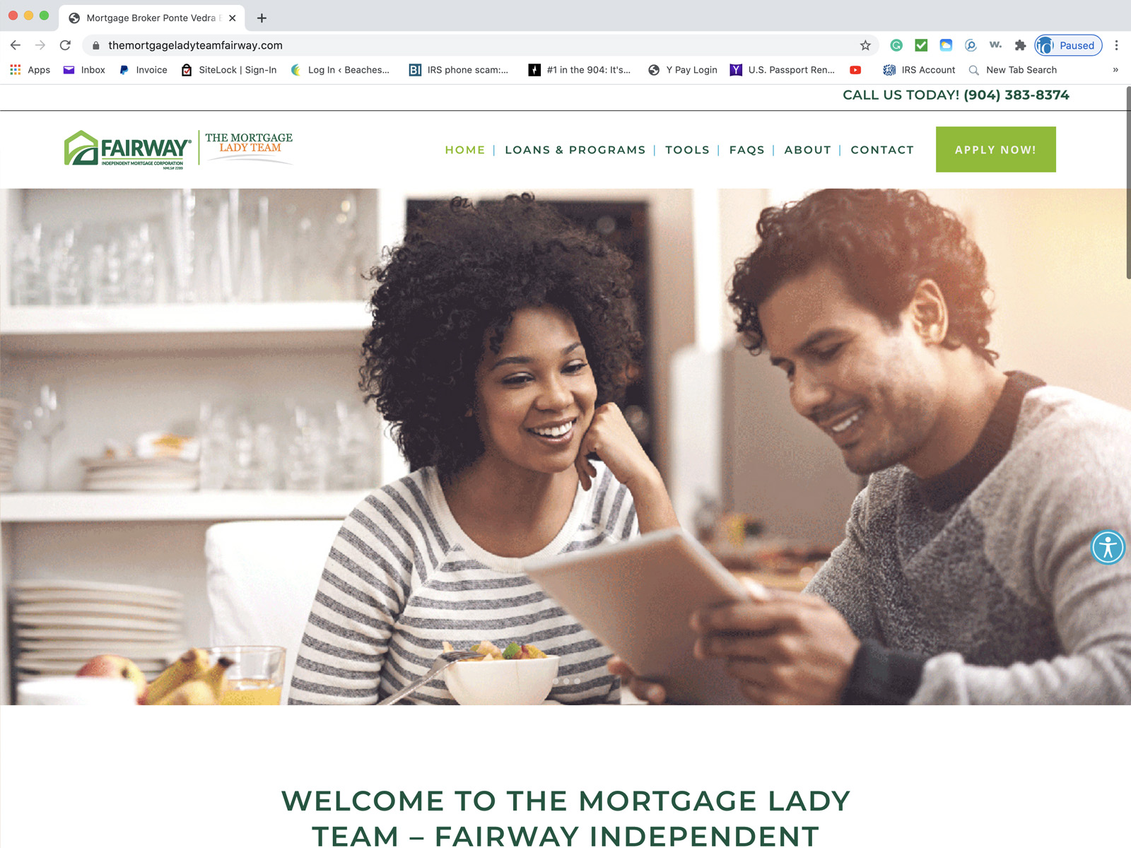 The Mortgage Lady Team Fairway website
